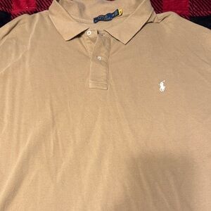 Polo by Ralph Lauren Men's Tan Polo Shirt